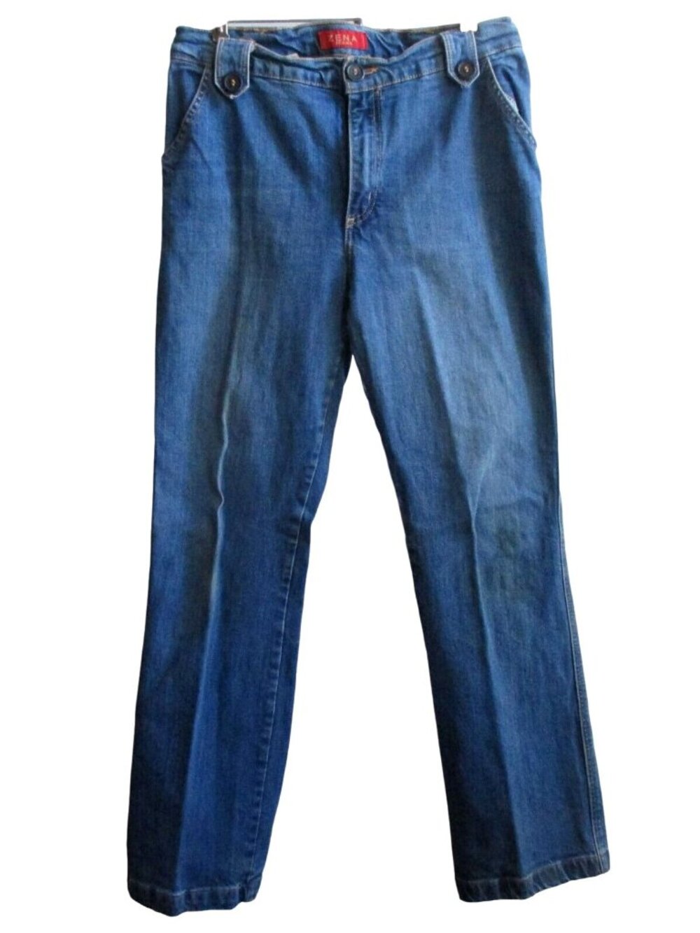 12 32x32  Zena Denim Jeans Arrowhead Loops Rancher Wife Vtg 80s ZENA INDIGO